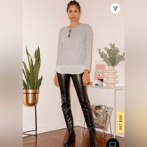 Lulus Grey Swester top XS